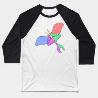 Pastel Pride Moth Baseball T-Shirt